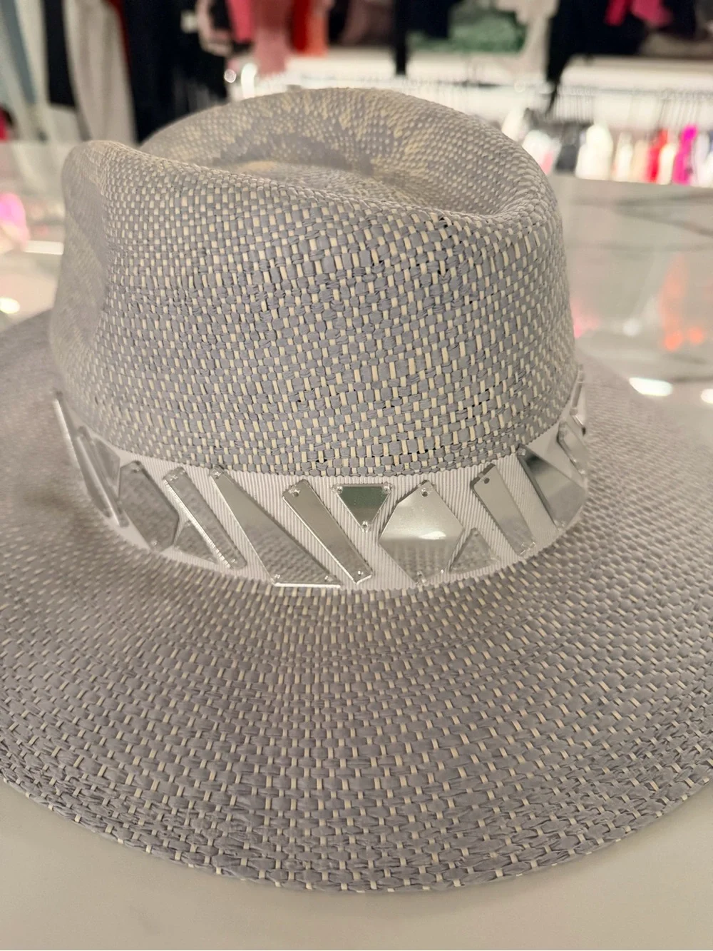 Panama Jack Light Gray Fedora with Black Inner Band